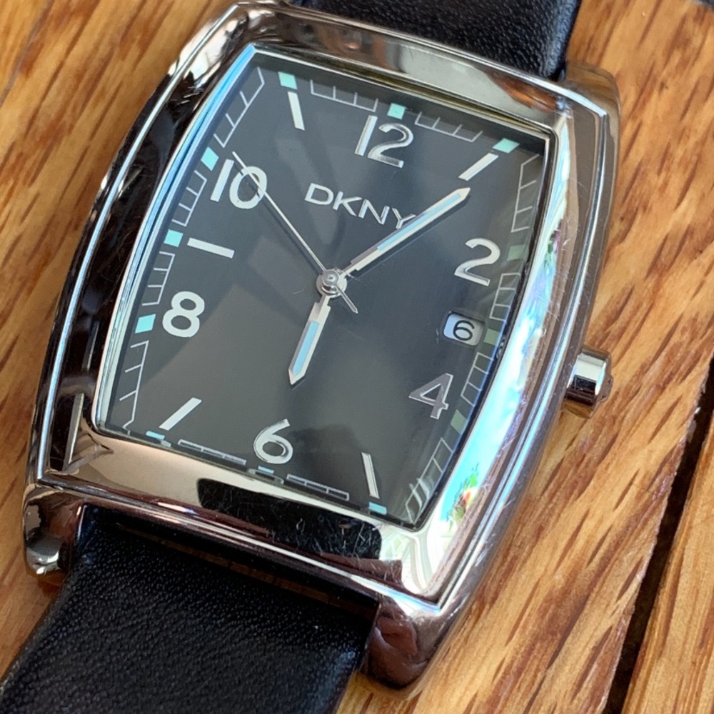 Dkny Large Rectangular Case Date Watch - image 3